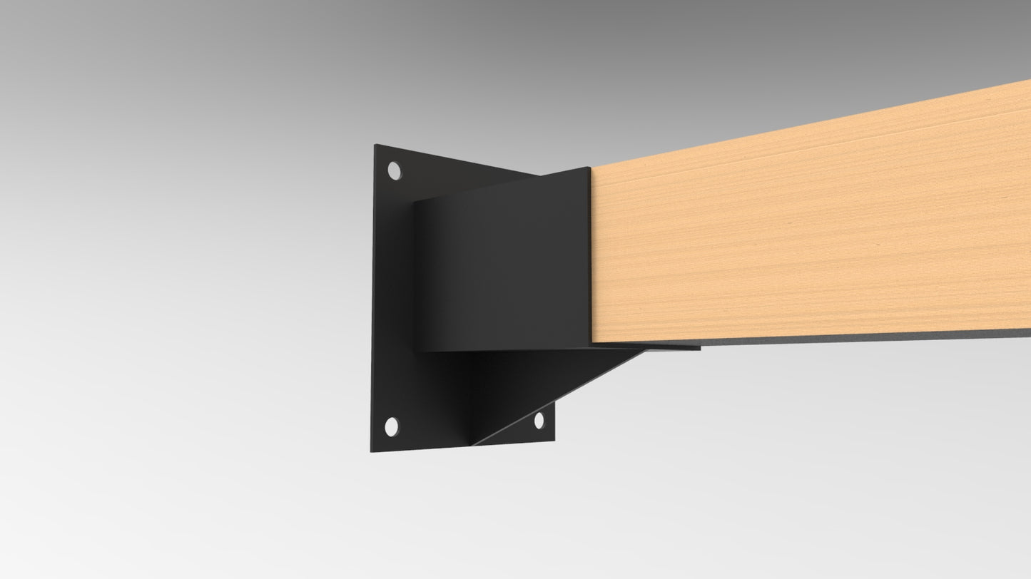 KIT DE PÉRGOLAS Y TERRAZAS MURALLA PILARES DE MADERA 4"X4" (95X95MM)