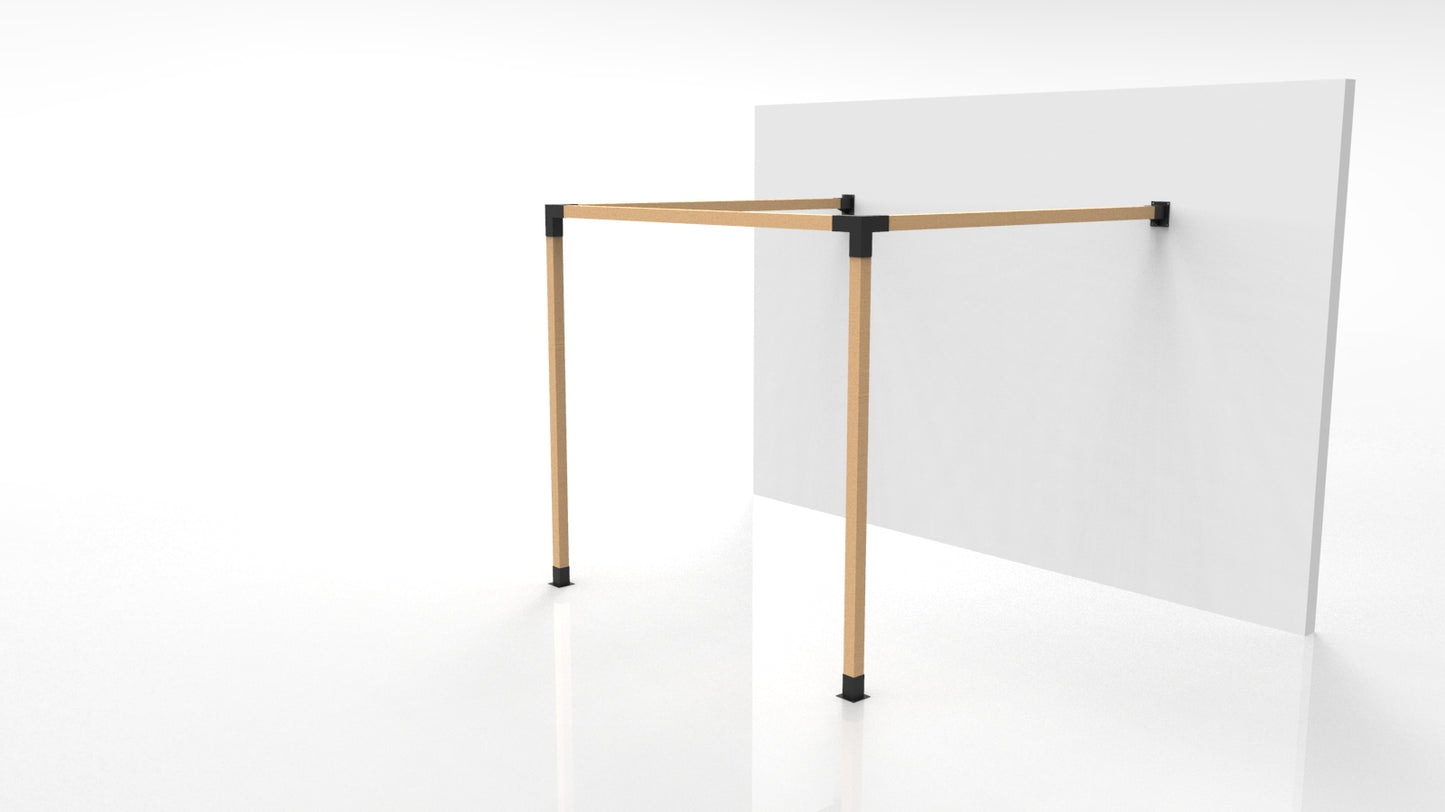 BASE MURO PÉRGOLAS Y TERRAZAS PILARES DE MADERA 4X4 95X95MM BASIKO