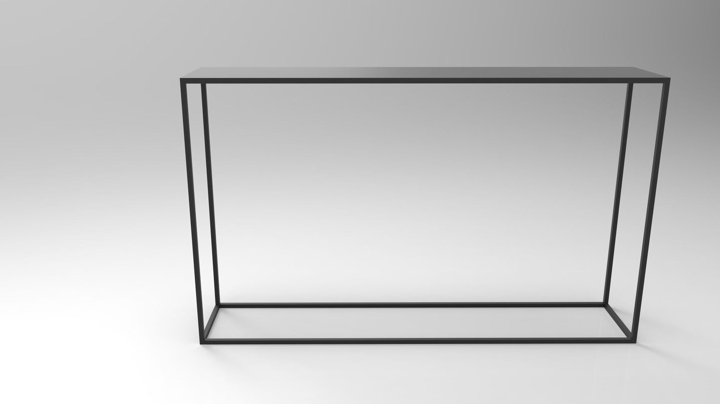 Arrimo metal Stone Basiko negro con cubierta 2 mm