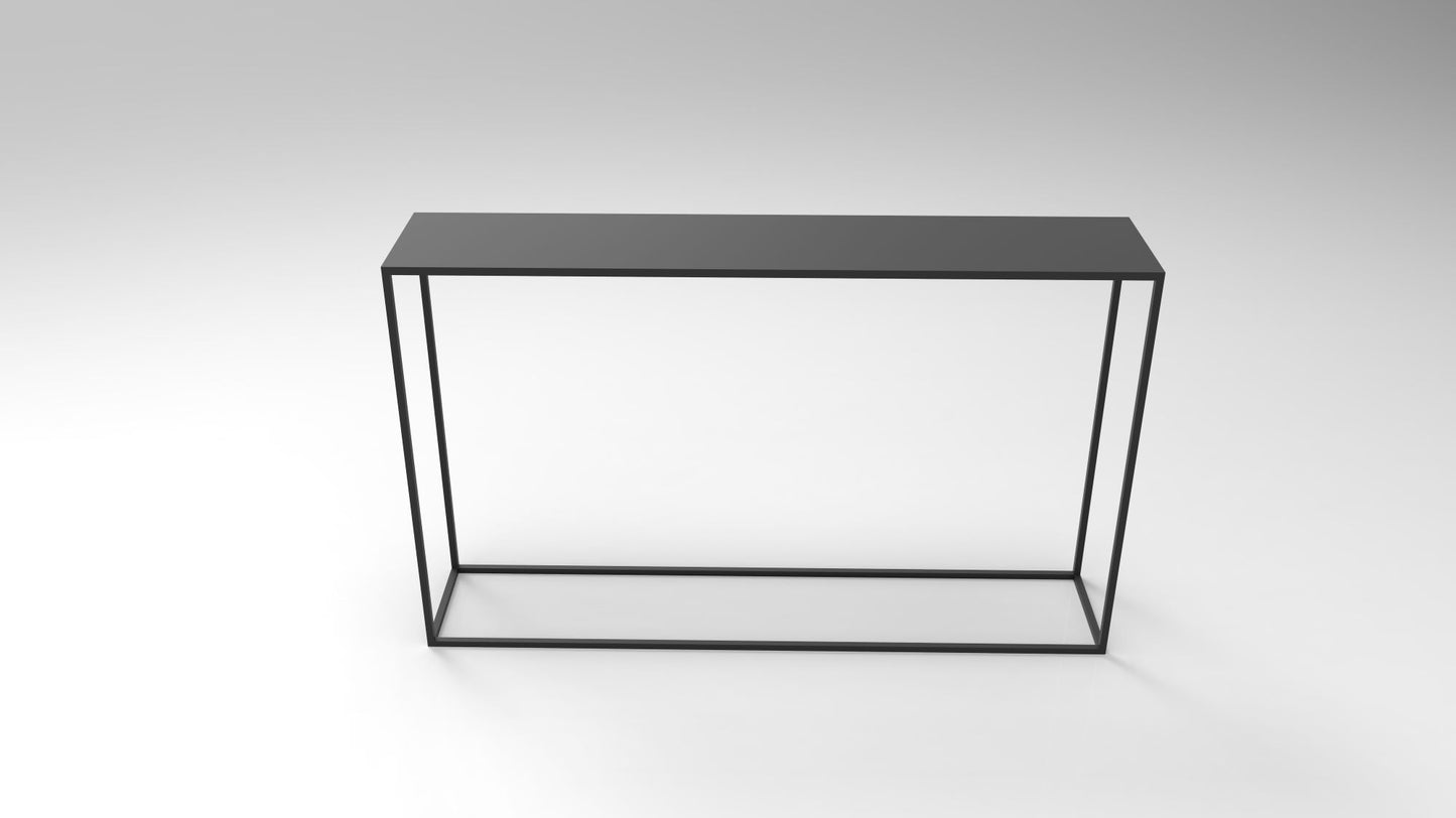 Arrimo metal Stone Basiko negro con cubierta 2 mm