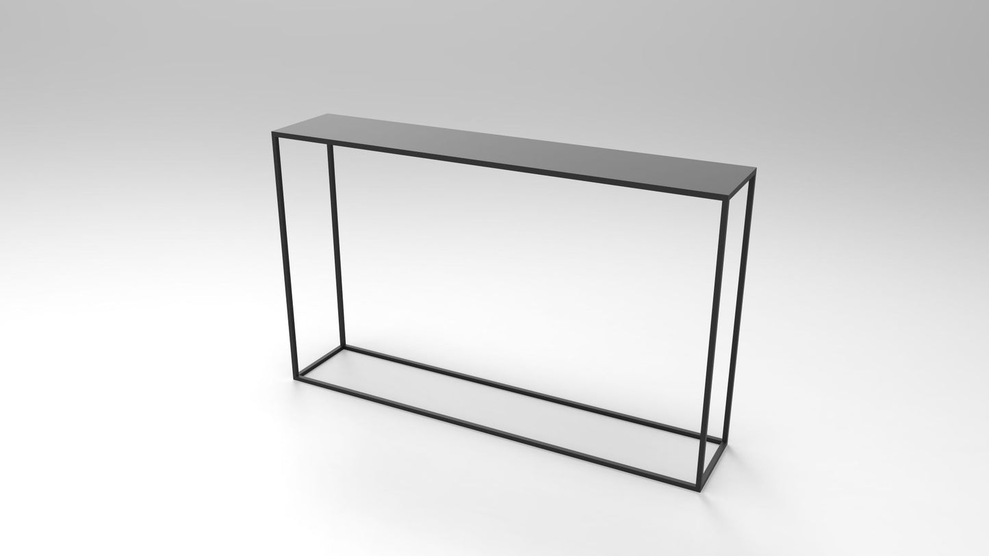 Arrimo metal Stone Basiko negro con cubierta 2 mm