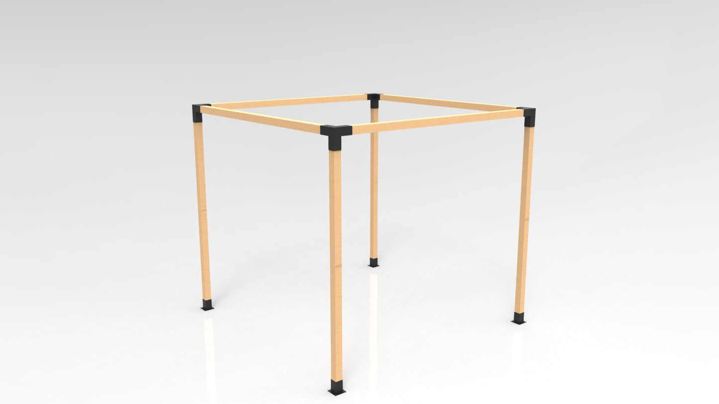 BASE CEMENTAR TERRAZAS PARA PILARES DE MADERA 4X4 95X95MM BASIKO