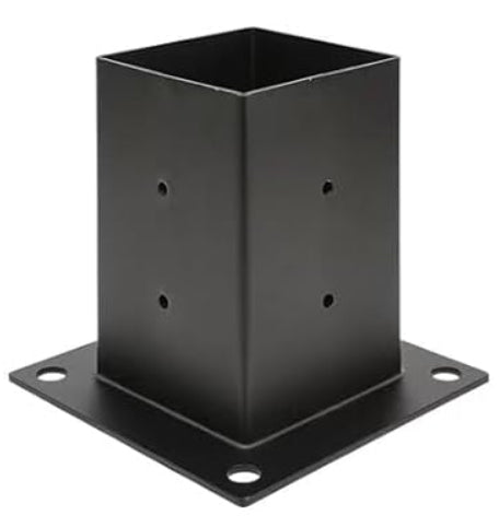 KIT DE 4 BASES PÉRGOLAS Y TERRAZAS PARA PILARES DE MADERA 4X4 95X95MM BASIKO