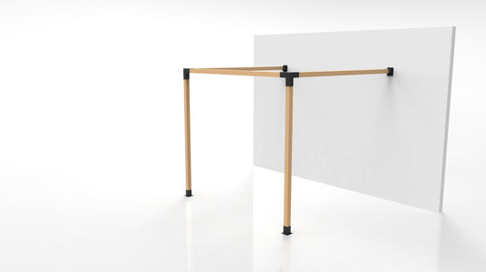 KIT DE PÉRGOLAS Y TERRAZAS MURALLA PILARES DE MADERA  3"X3" (70X70MM) (Copia)