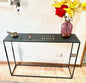 Arrimo metal Stone Basiko negro con cubierta 2 mm