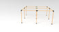 KIT DE PÉRGOLAS Y TERRAZAS PILARES DE MADERAS DE 3"x3" DE 6X6 METROS (Copia)