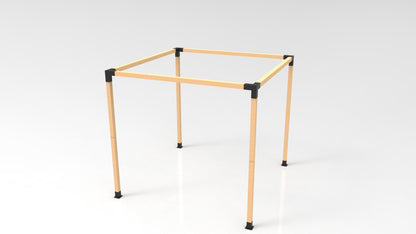 KIT DE PÉRGOLAS Y TERRAZAS PARA PILARES DE MADERA  4X4 PULGADAS (100X100)