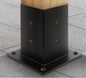 KIT DE 4 BASES PÉRGOLAS Y TERRAZAS PARA PILARES DE MADERA 4X4 95X95MM BASIKO